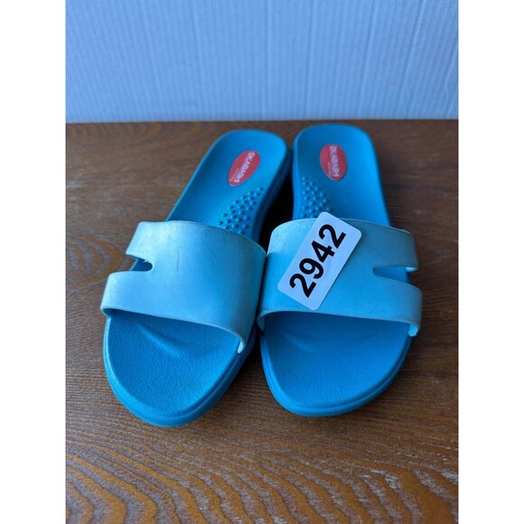 Women's Okabashi Slip On Slides Blue Size S Sku 2942 - Picture 6 of 6